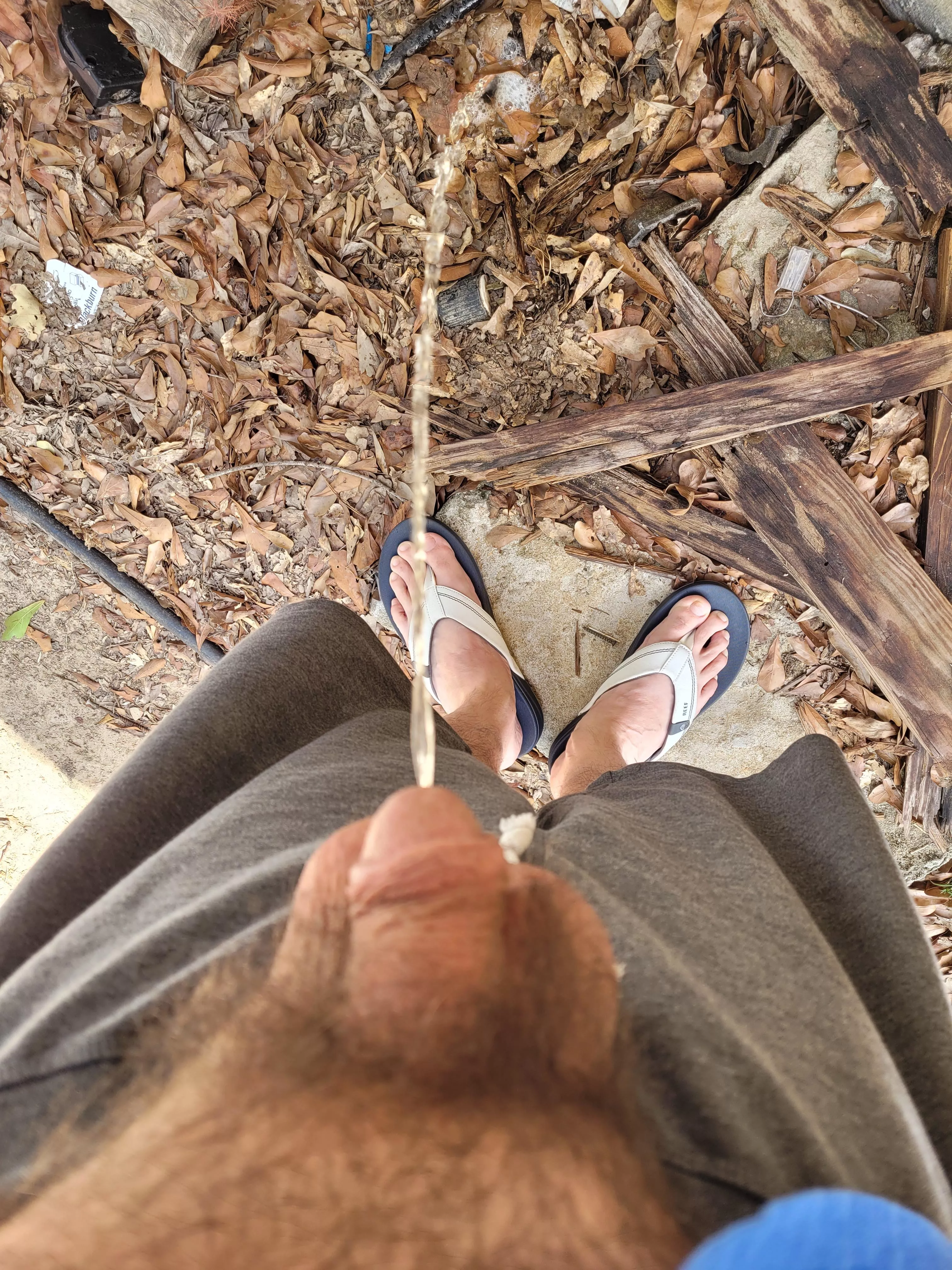 Outside in the country