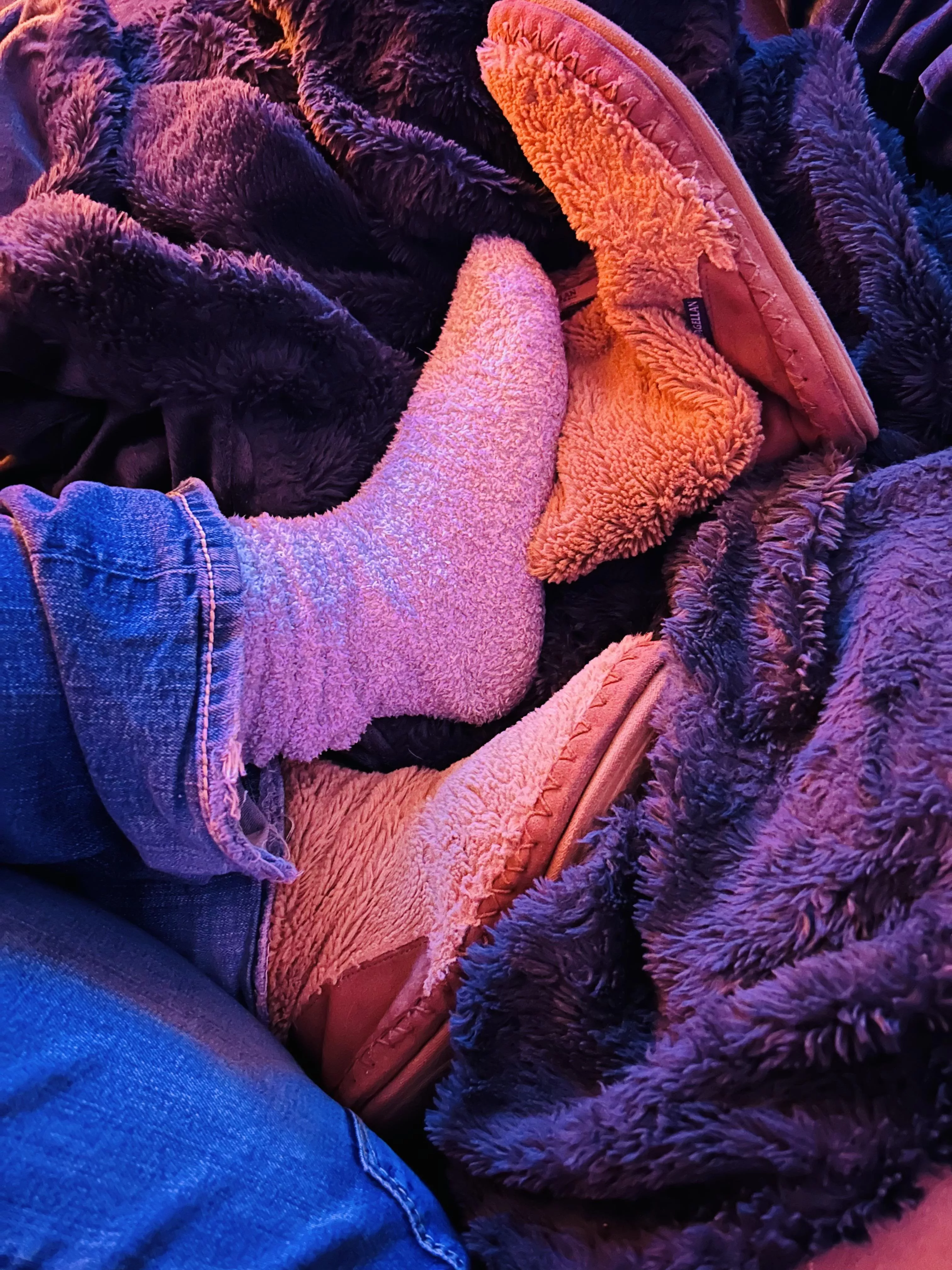 Soooo much fuzzy stuff! You can only imagine how sweaty my feet are