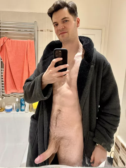 Sorry bro, my dick keeps opening my robe, hope you don’t mind? (29)