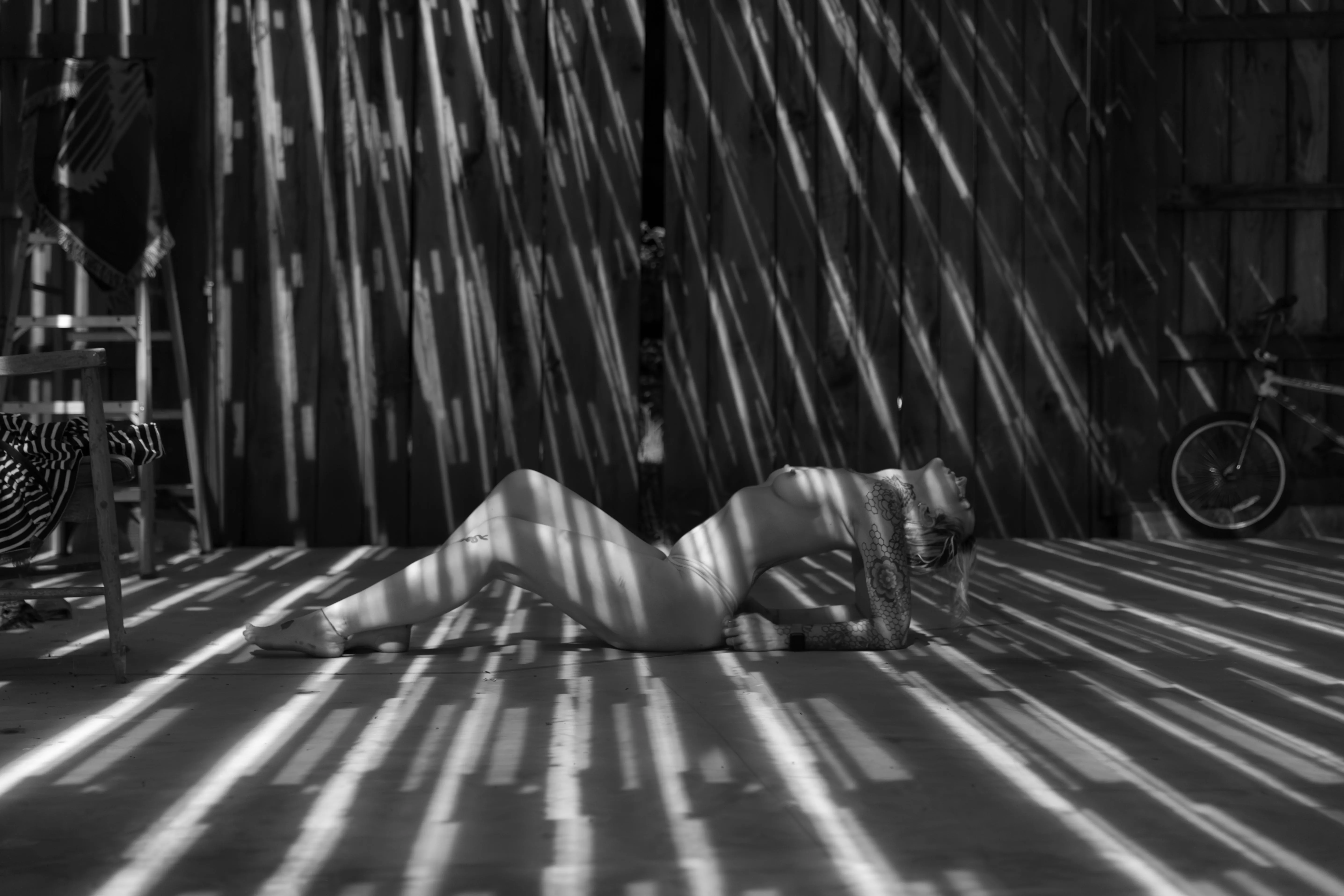 The light leaked through the roof perfectly