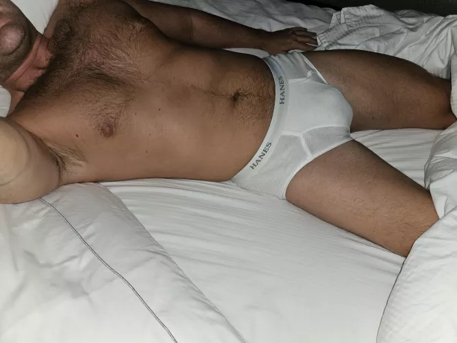 Waking up in the dad briefs I slept in [37]