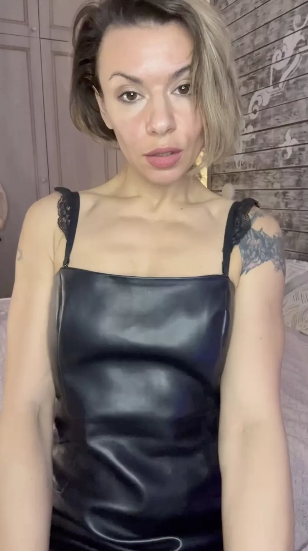 What do you think of my leather dress?