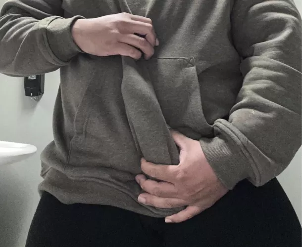 When I put my cock in my waist band…