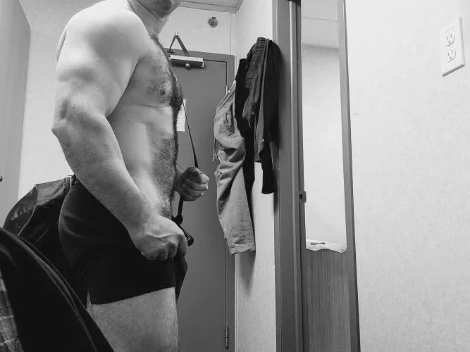 Wonder if they'd complain about this gym outfit ?