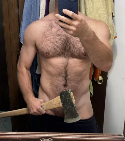 Wood you like to watch me split firewood tonight? [37]