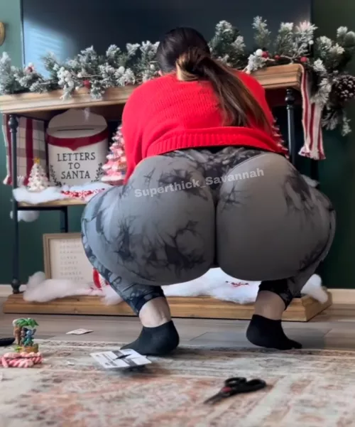 You going to decorate with me or stare at my booty
