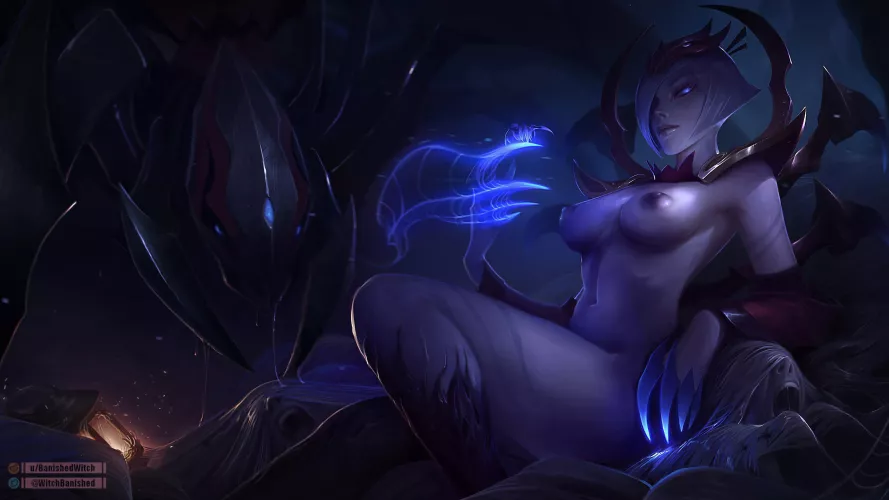 Blood Moon Elise splash art edit (BanishedWitch)