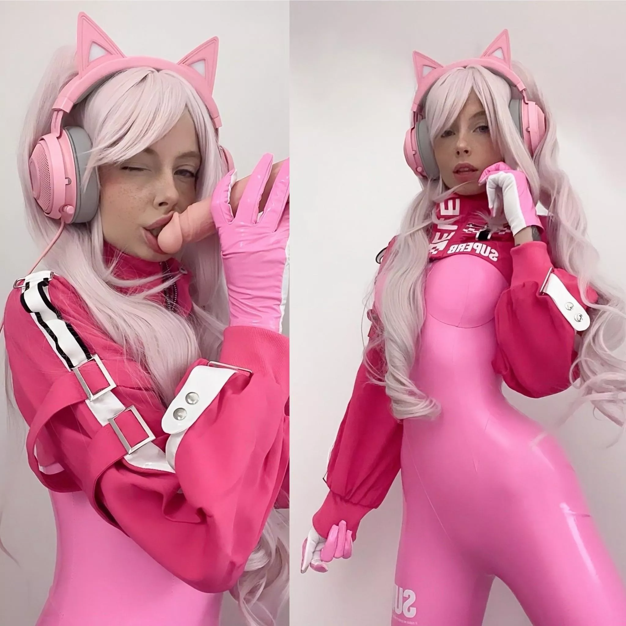 Cover my latex suit with your cum 🤤💗