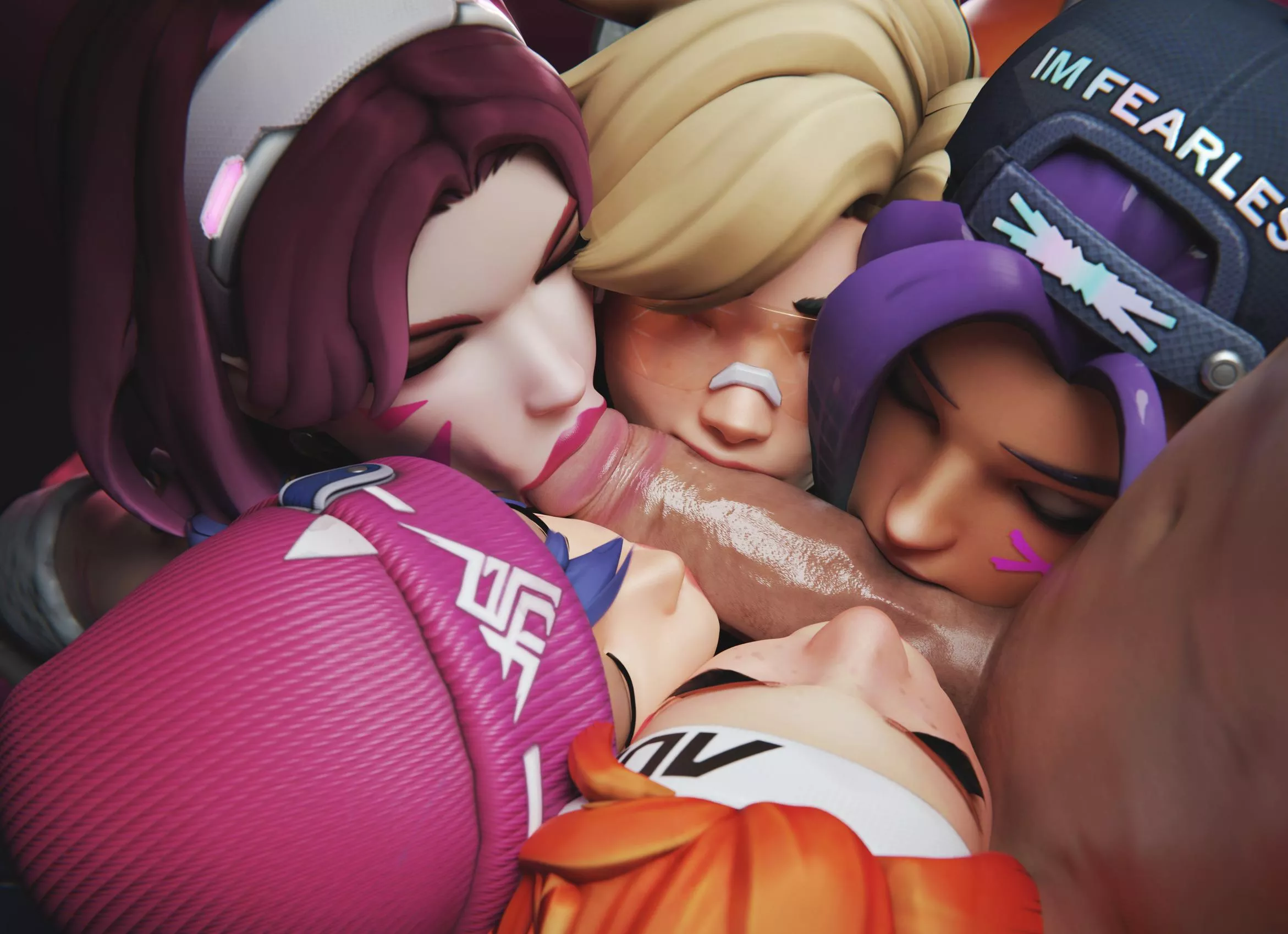 D.va, Kiriko, Tracer, Brigitte, Sombra (GretDB)