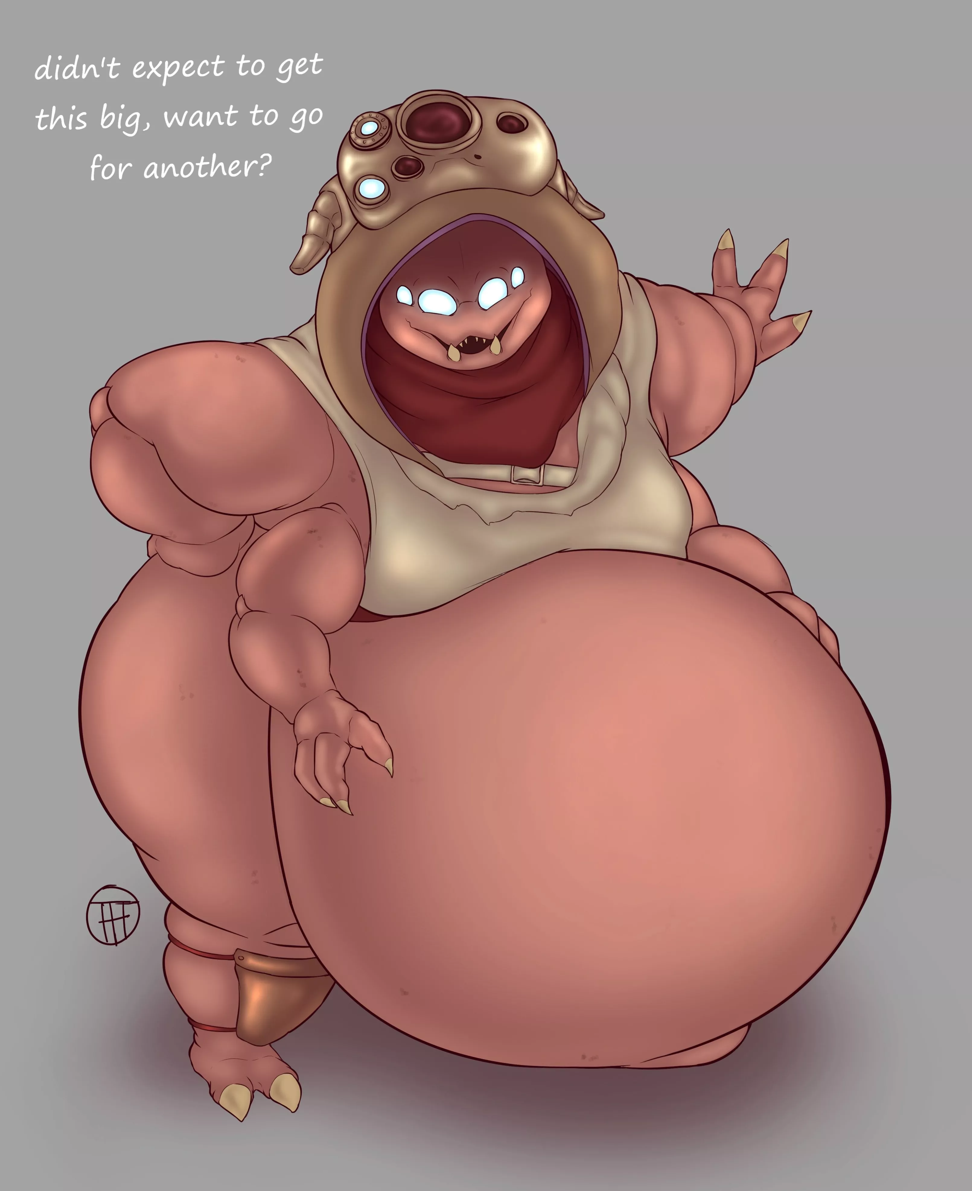 [f] tall and very full heavy Eido wants to go beyond her limits by @NarkuuSerkai