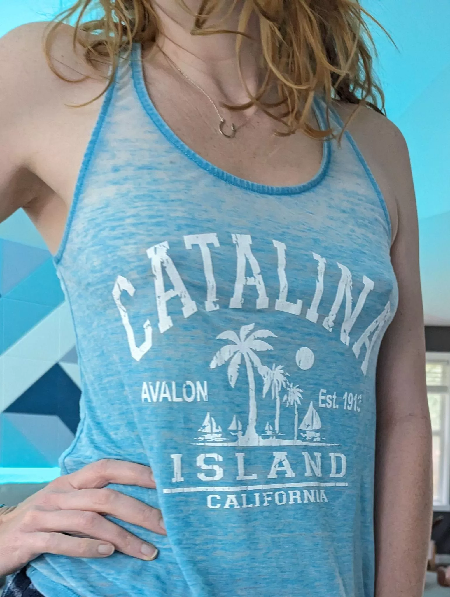 Got this cute tank top when we were there on a cruise.