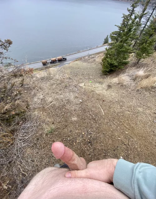 I always wonder if the truckers down there can see me 👀