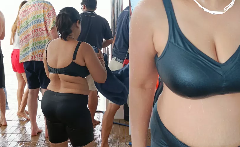 I like to show off (no thongs). Next time will wear a fully see through bra or unhook it in public. 48(f) OC