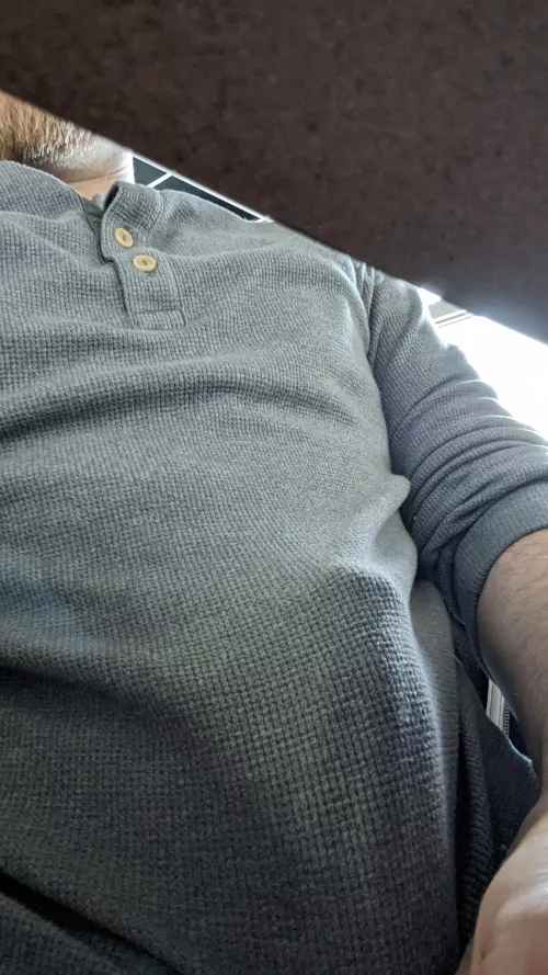 I was so hard you could see all the details thru my shirts lol