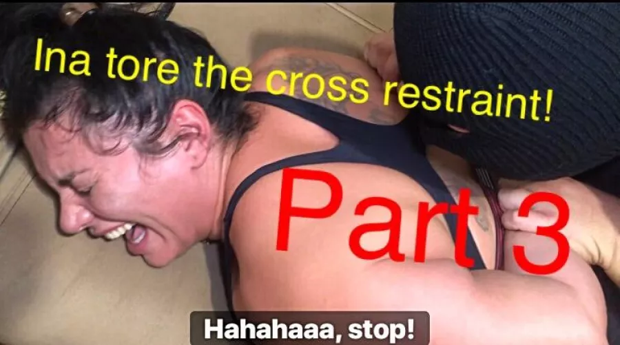 Ina tore the restraint cross 😁