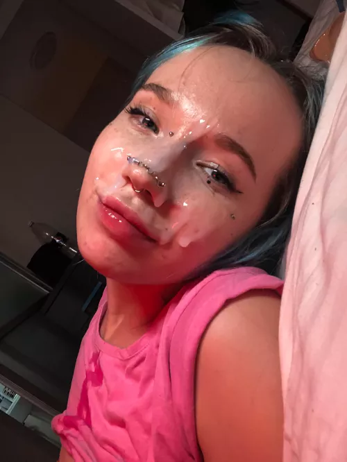 I've been fucked for two hours and the results are in my face.