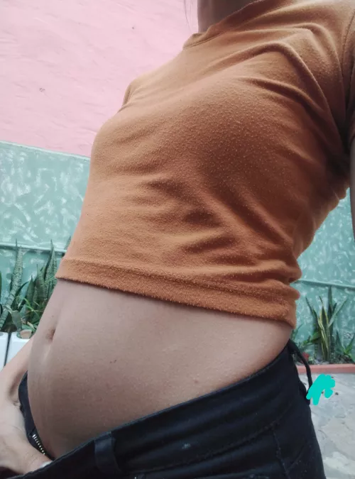 My belly is no longer flat