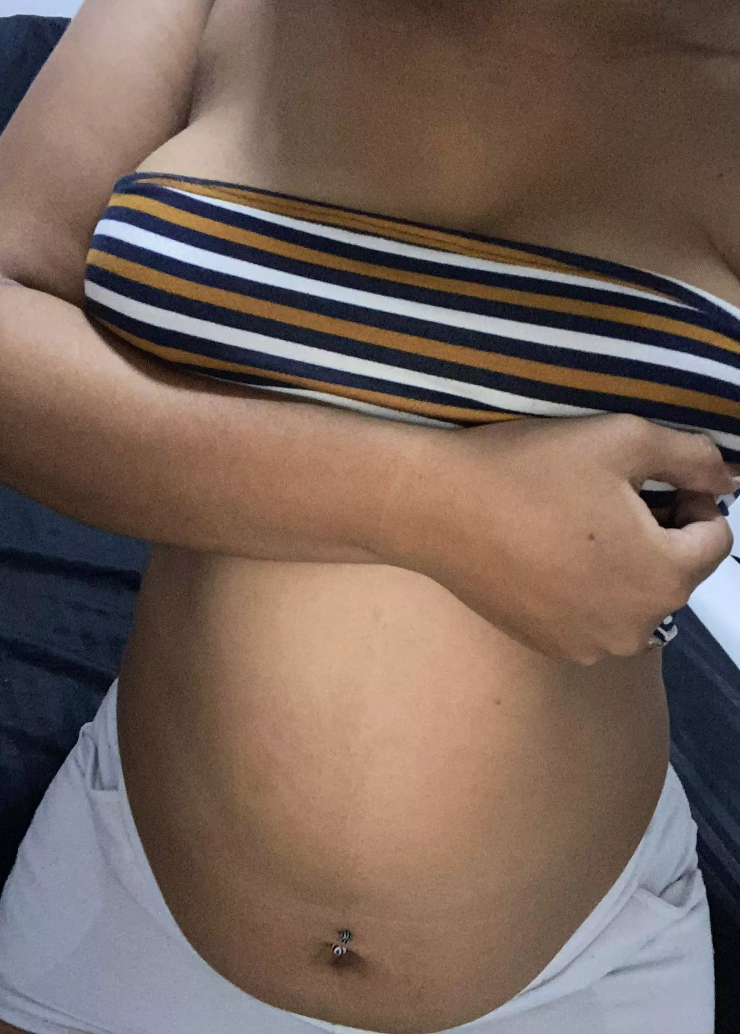 My daddy wants me yo show You all My pregnant body