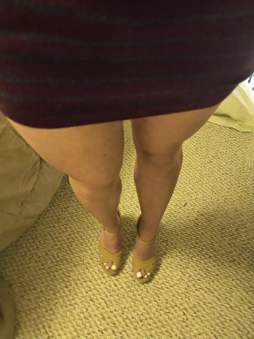 New heels. I didn't get done up for nothing 😇