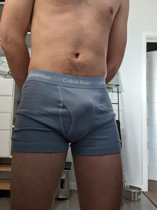 New underwear. Soft bulge