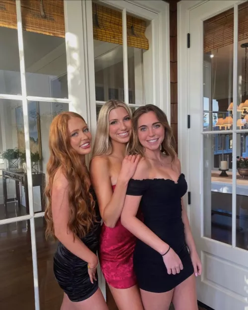 Redhead blonde brunette