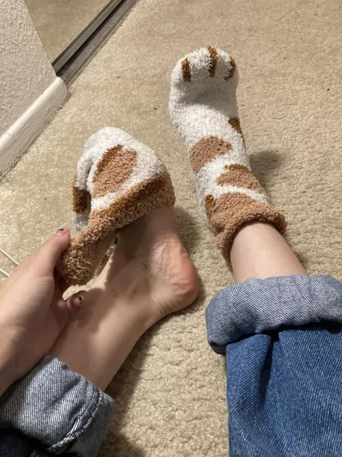 [selling] Soft and fuzzy! Get yourself the early gift of these crews ready to ship ~Selling panties/socks/bras and digital content~