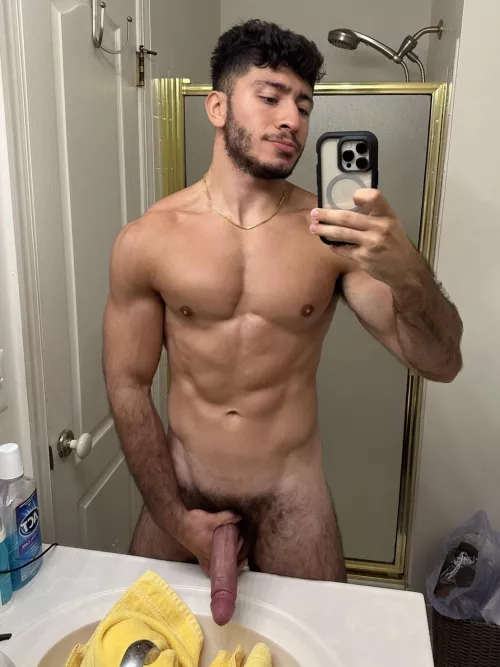 Soft smile but BIG, HARD COCK