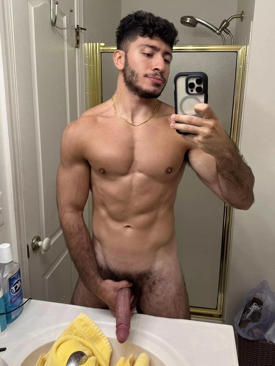 Soft smile but BIG, HARD COCK