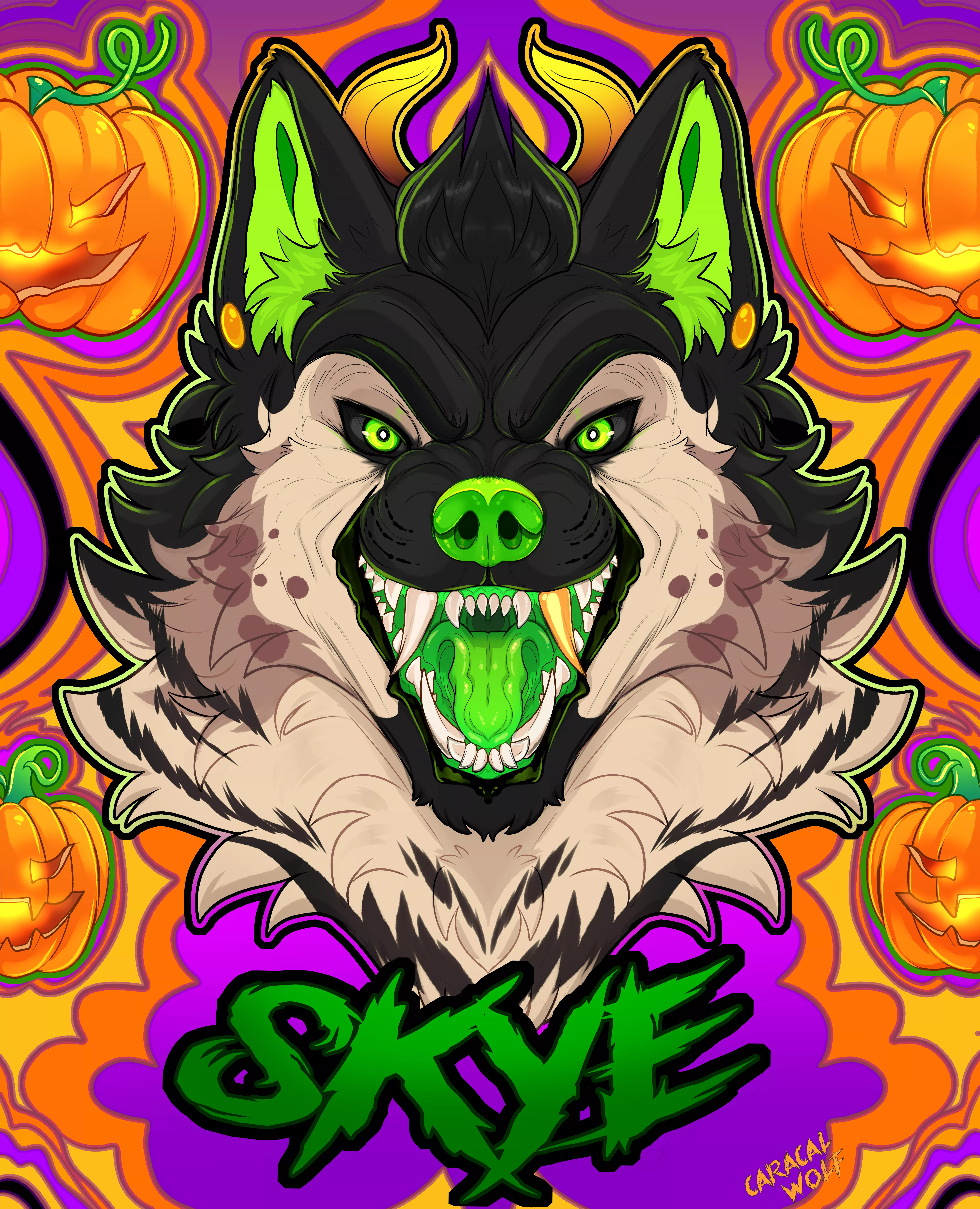 Spooky badget. Art by me! >:3