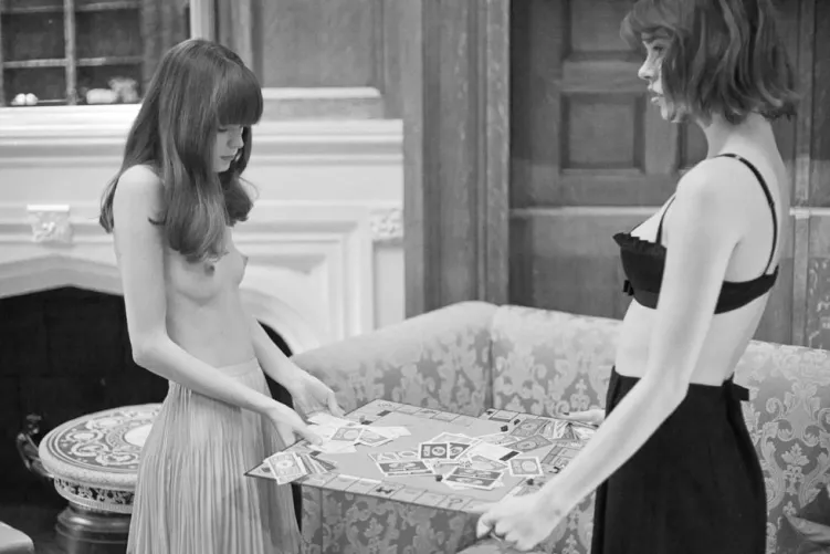 Stacy Martin with Eva Doll | C-Heads September 2012 | ph. Dominic Clarke