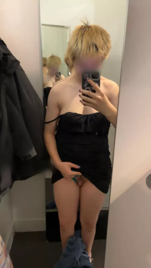 Sure hope nobody walks in on this boy in his unlocked changing room