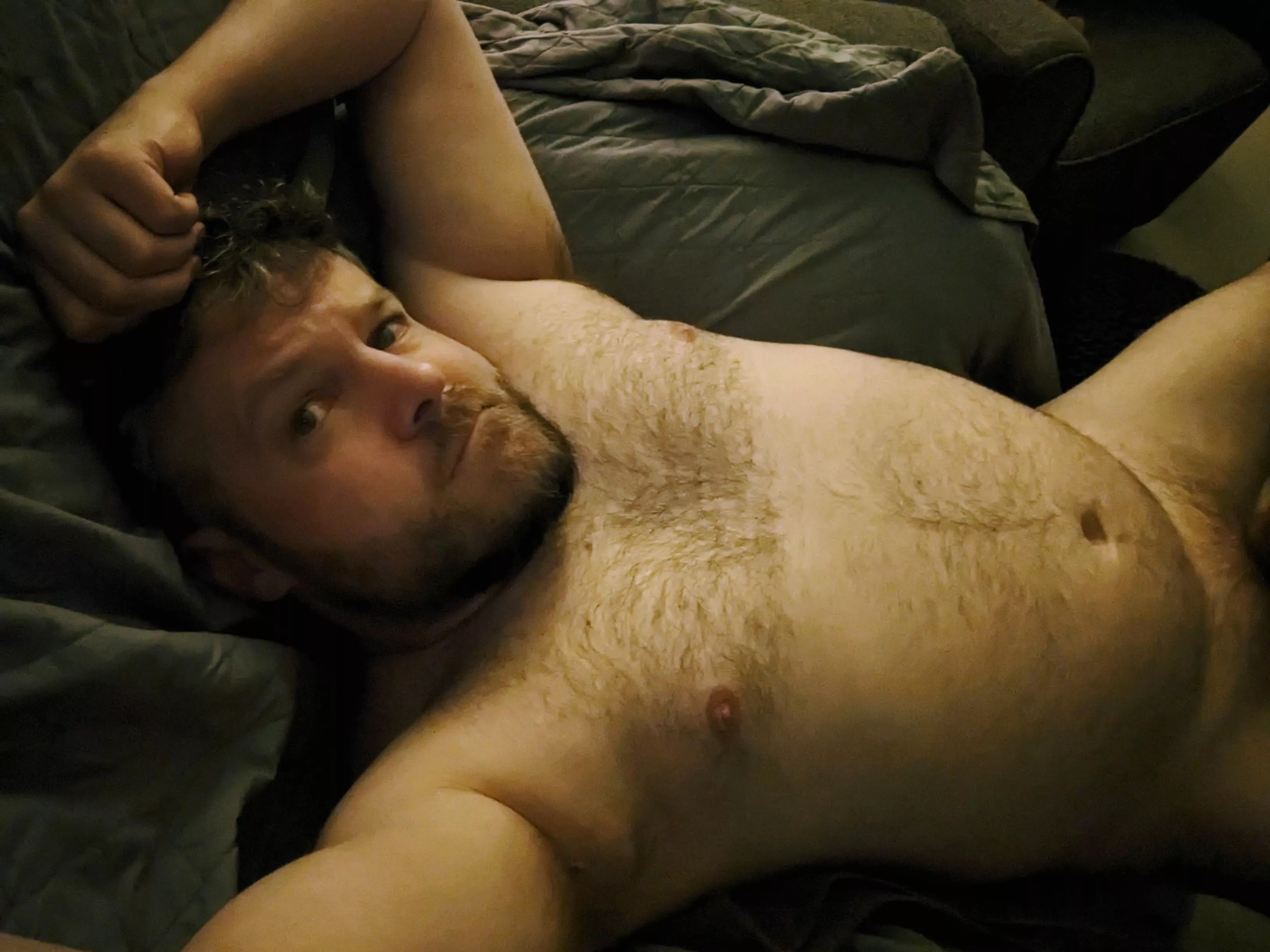 The look of a man waiting to be serviced