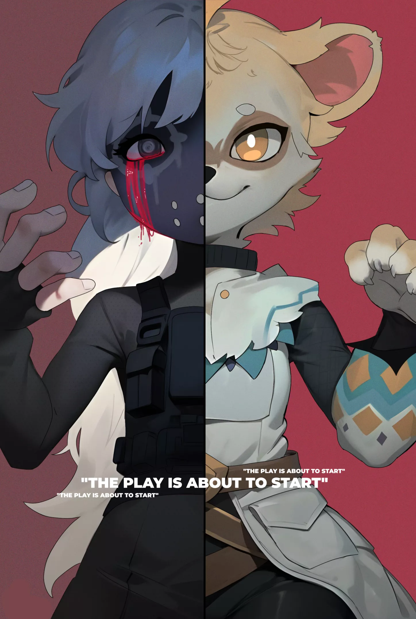 The play is about to start (art by me)
