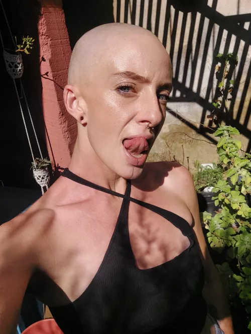 This smooth head is COLD— keep me warm 😆