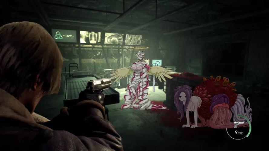 You wake up with a headache. As your vision comes to, you begin surveying your surroundings. A plated sign reads: “Promestein Labs.” The sight of haphazardly strewn firearms and ammo unnerves you. Suddenly, a door buzzes open. Stepping into the unkno