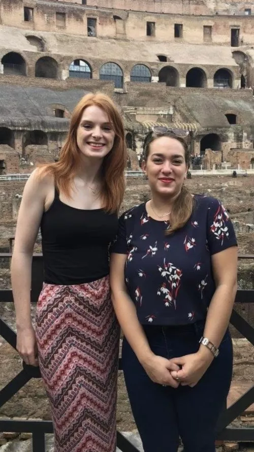 Busty but trying to hide them