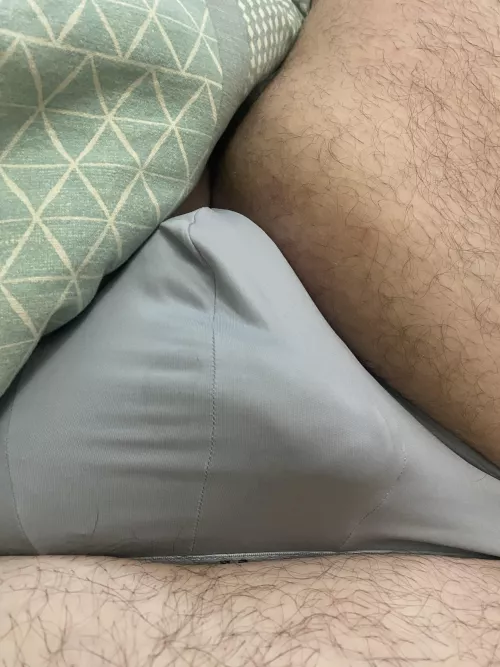 chilling in some briefs