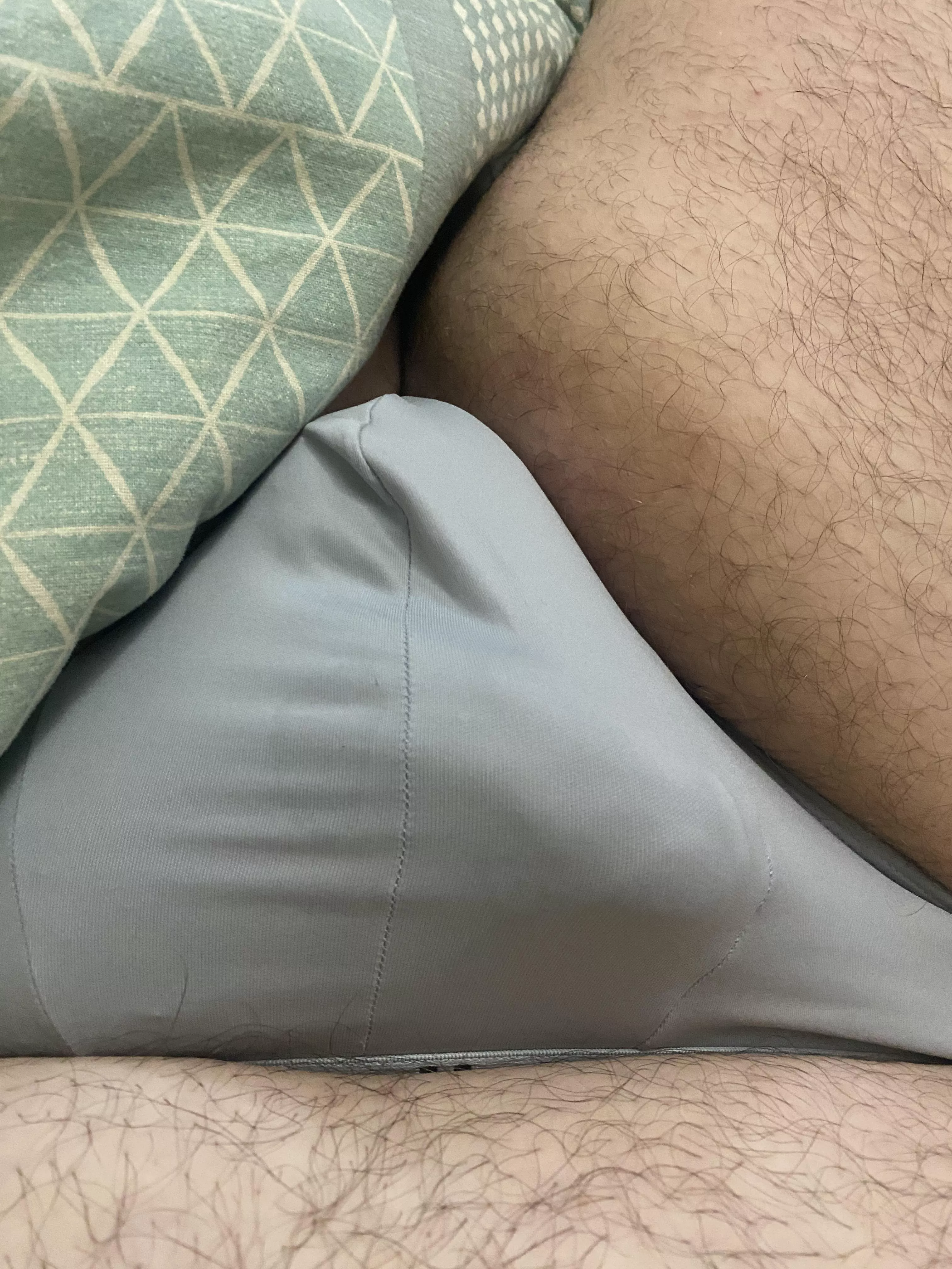 chilling in some briefs