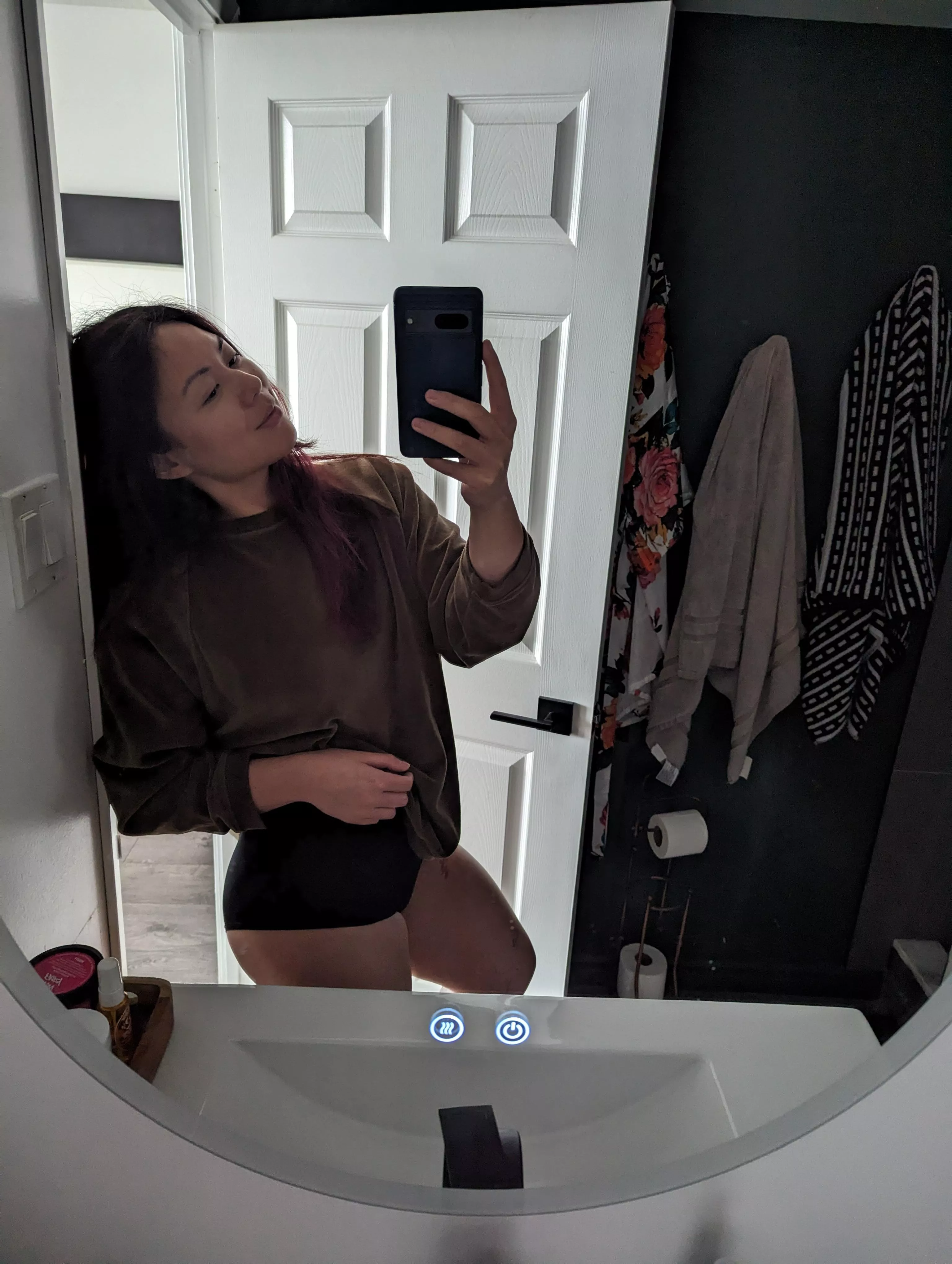 Cozy sweaters and comfy underwear. [F]