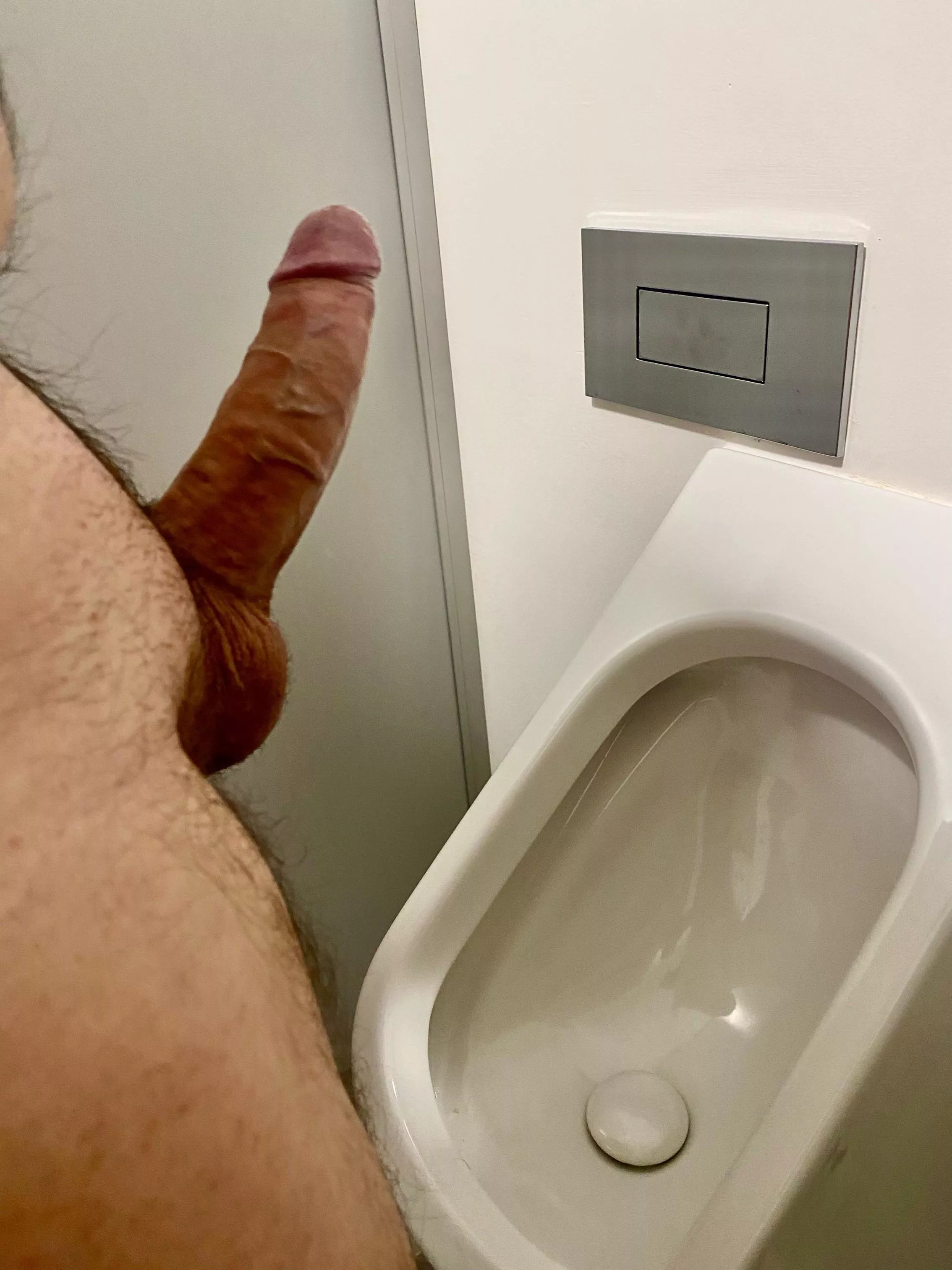 Damn! Got hard in a public restroom again 🙄