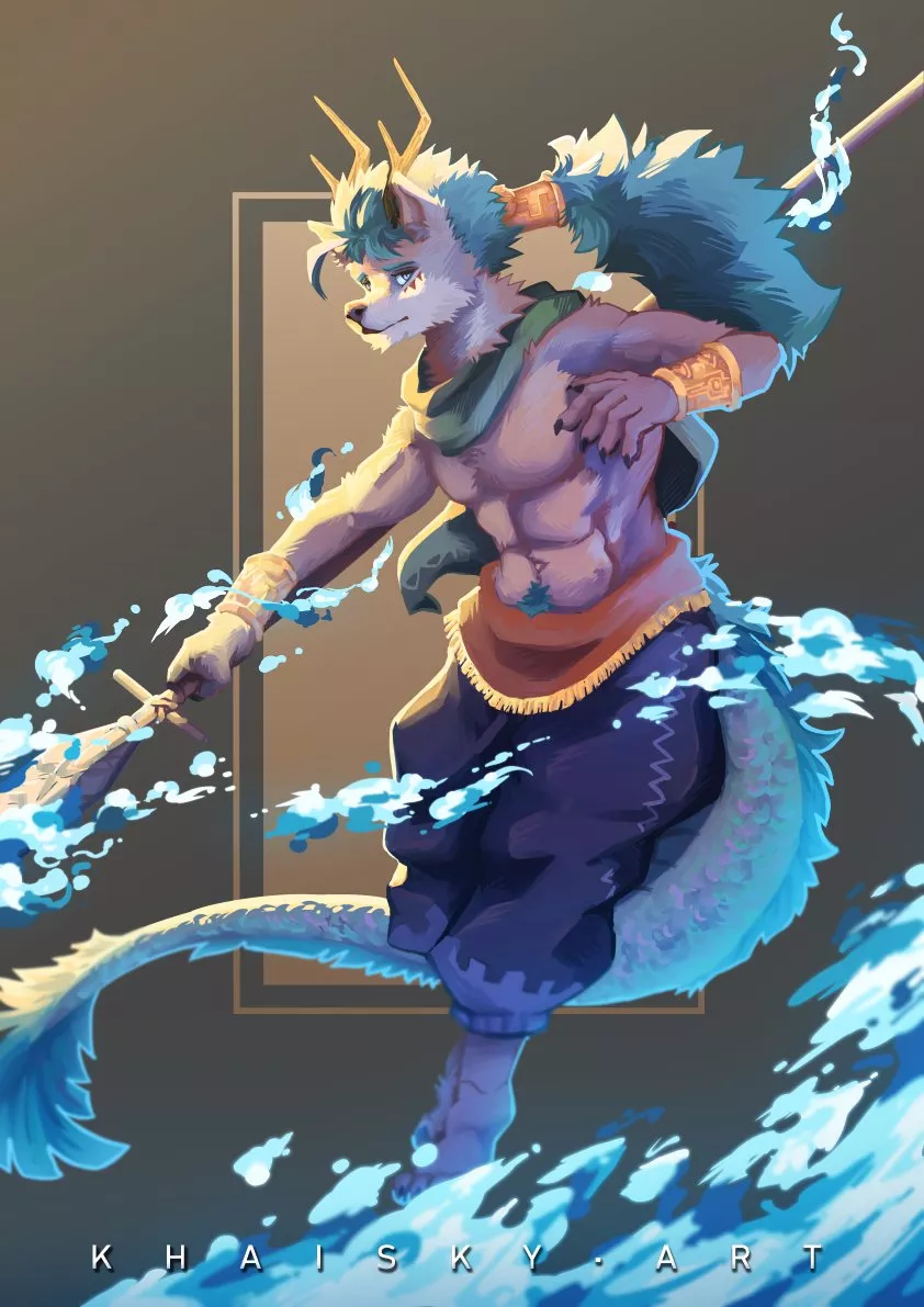 Flowing Water | Art by me @khaiskyart on Twitter