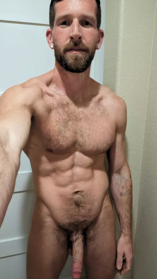 Follow me behind the door?