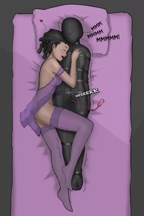 I doubt I could sleep like this. By morning my mind would be broken