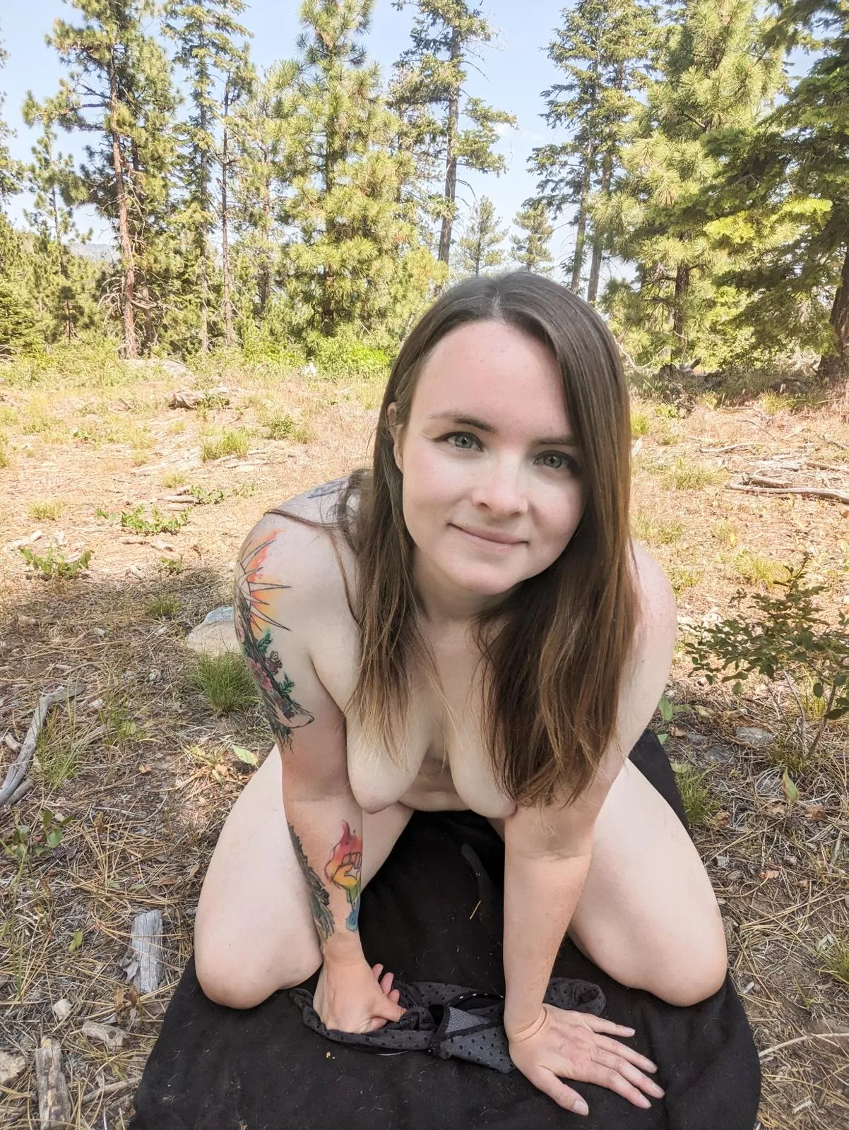 I found the perfect spot for us in the woods!