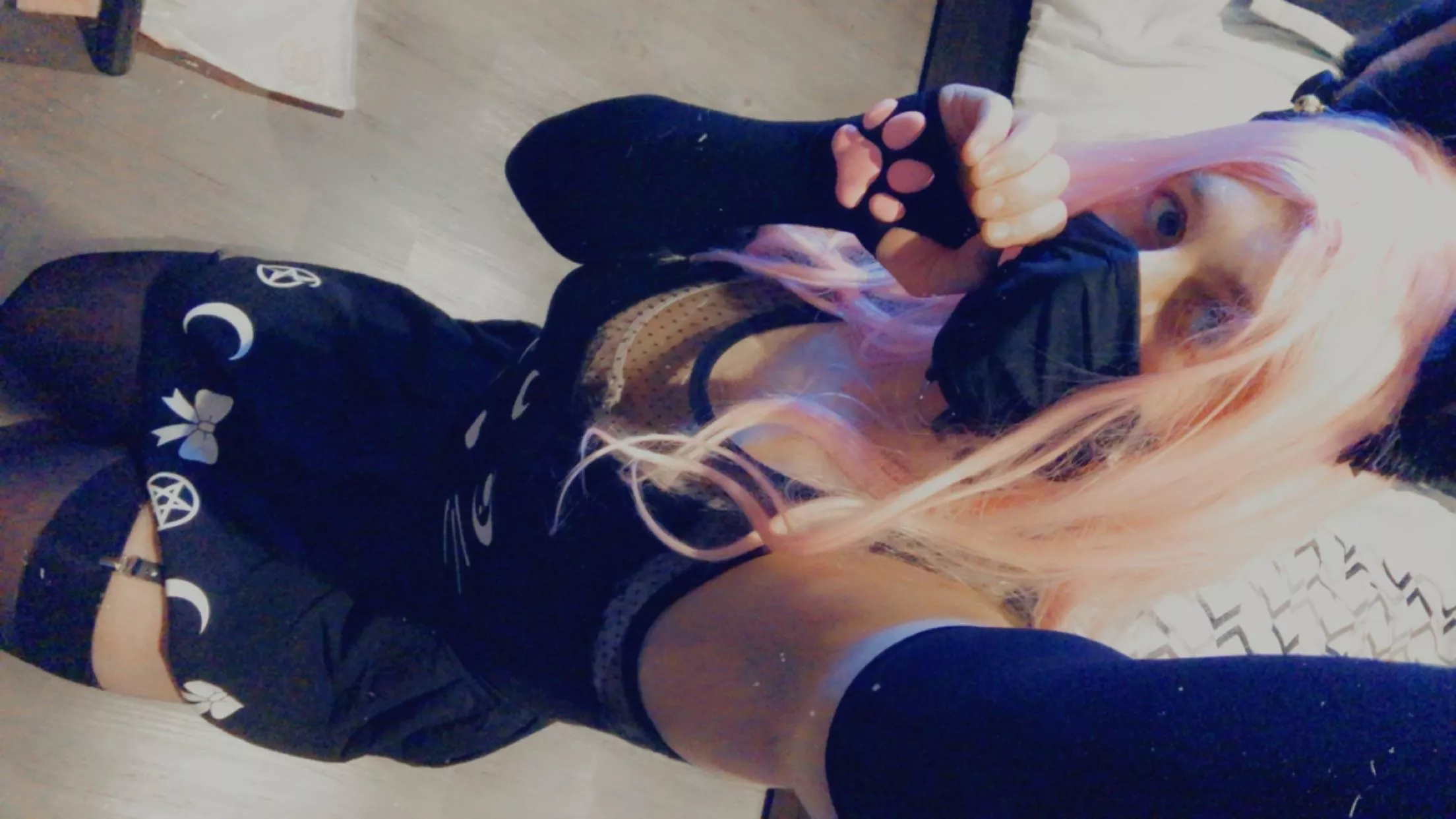 Just being a cute kitty