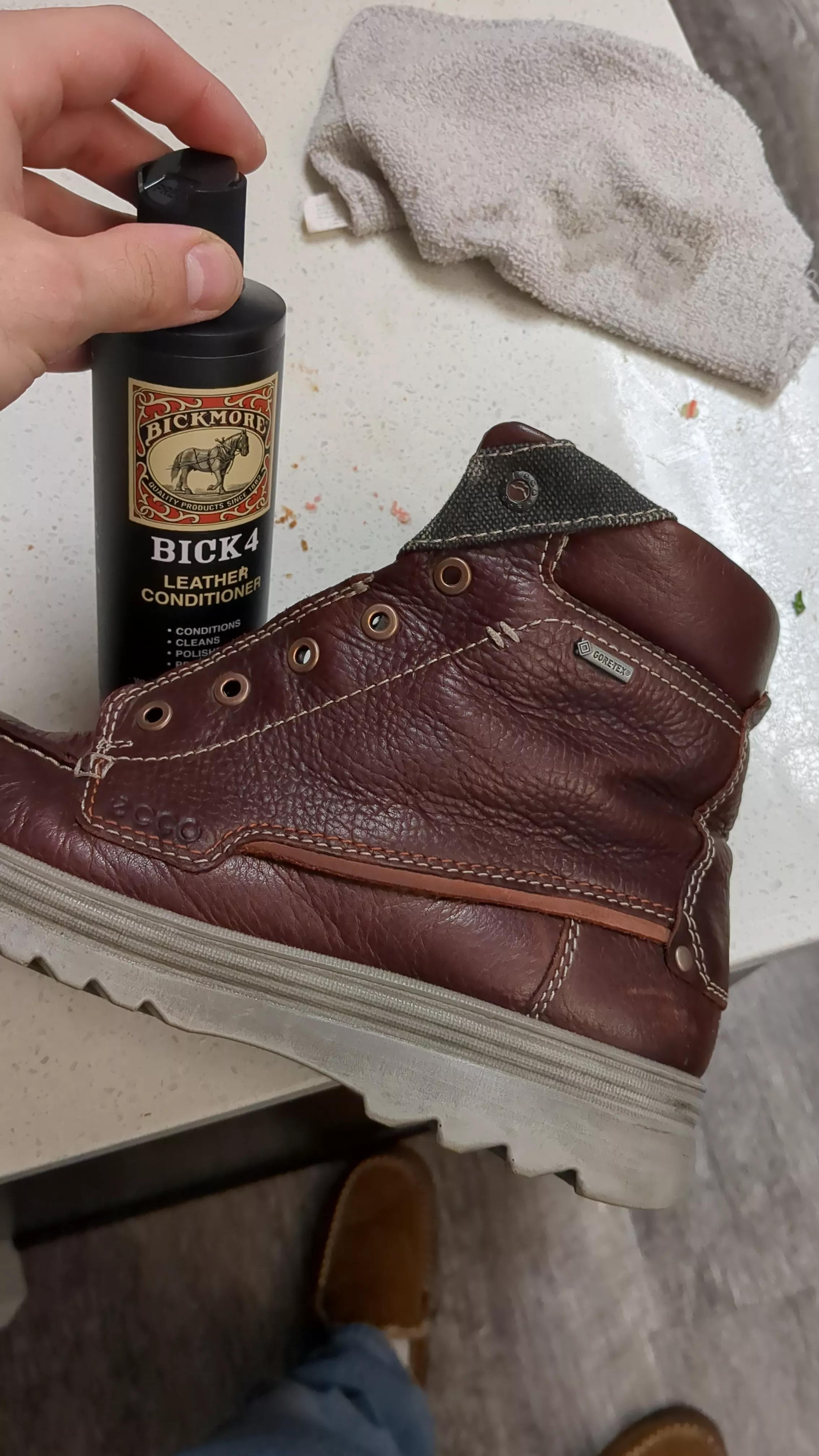 Love these boots, I would love some advice before I make a mistake. Can I do this with Gortex prestained boots ?