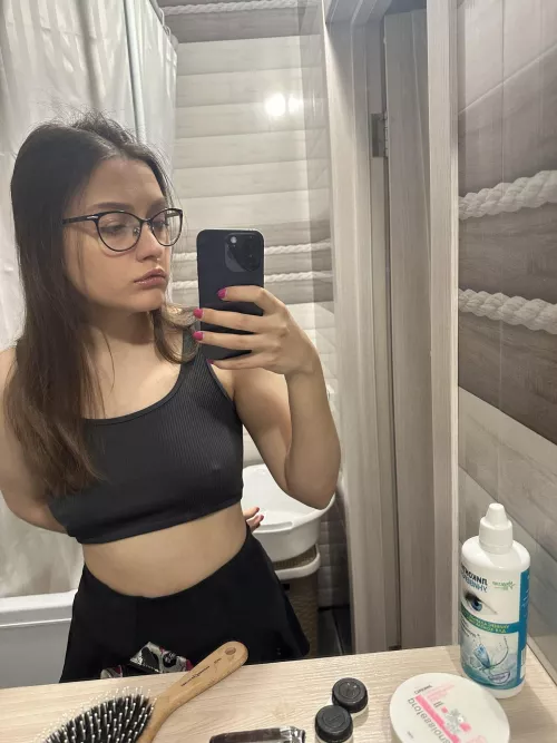 My crop top for working in the office