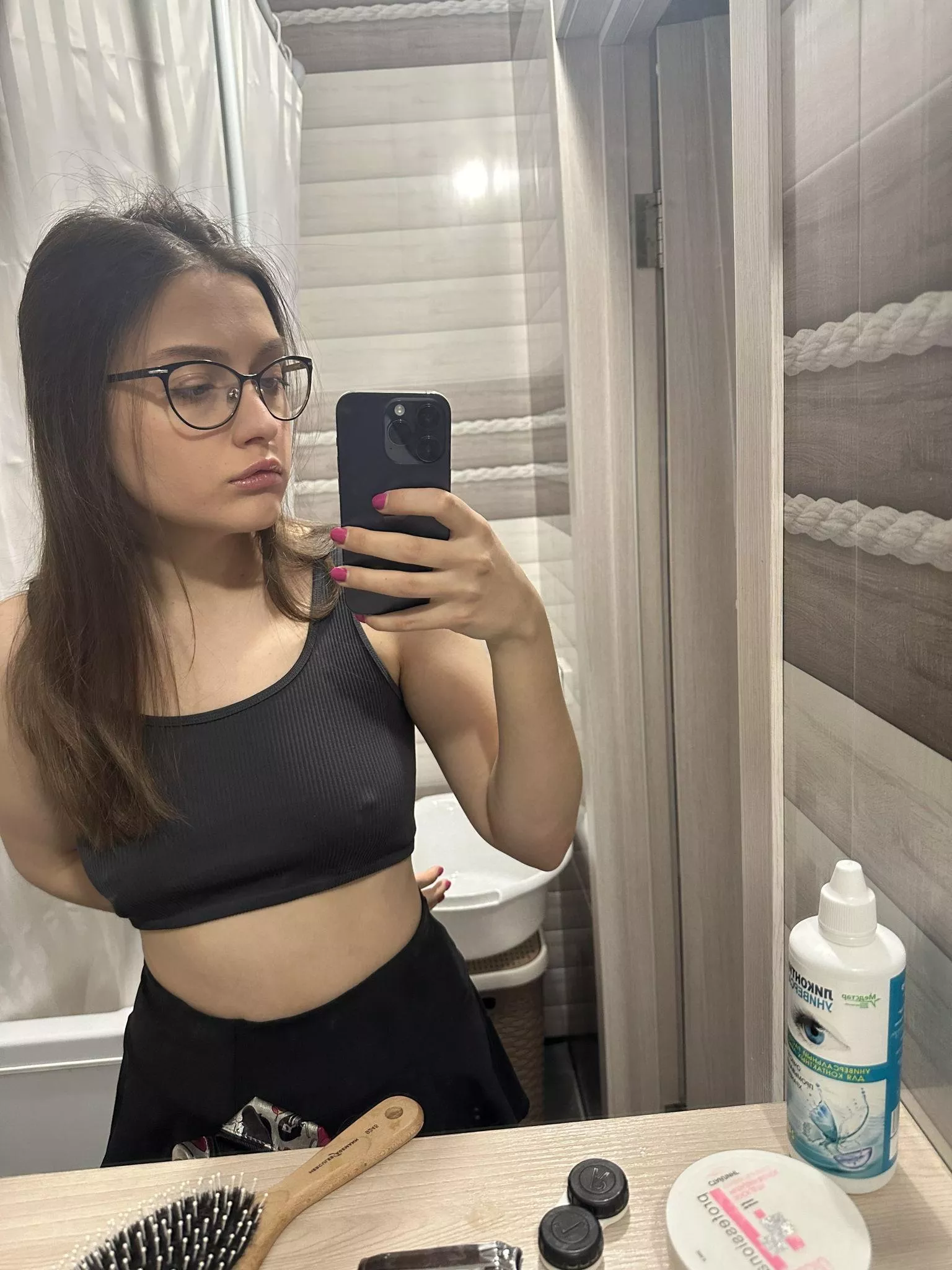 My crop top for working in the office