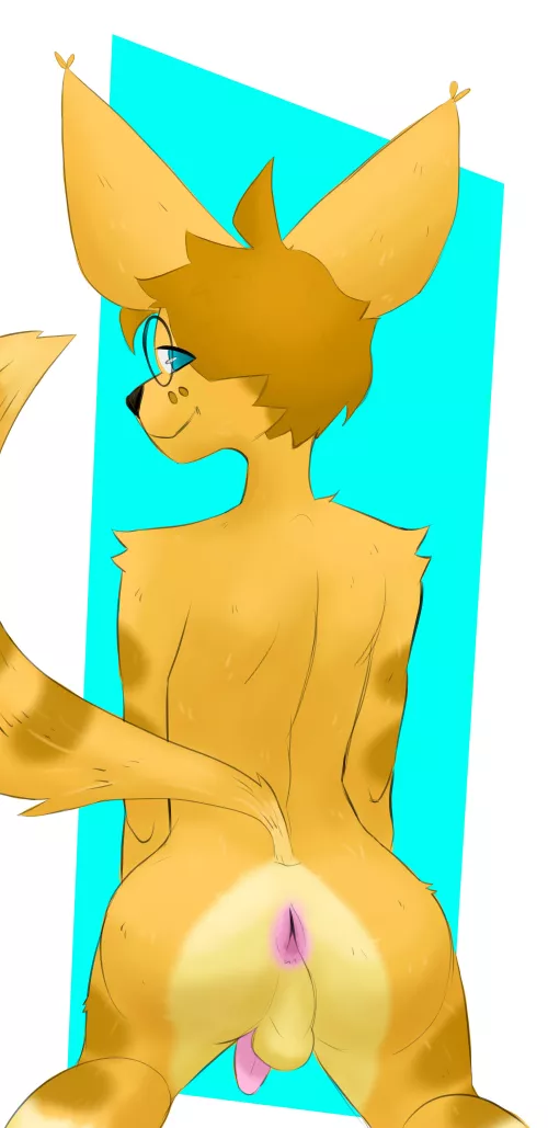 my OC showing some cake (art by me)