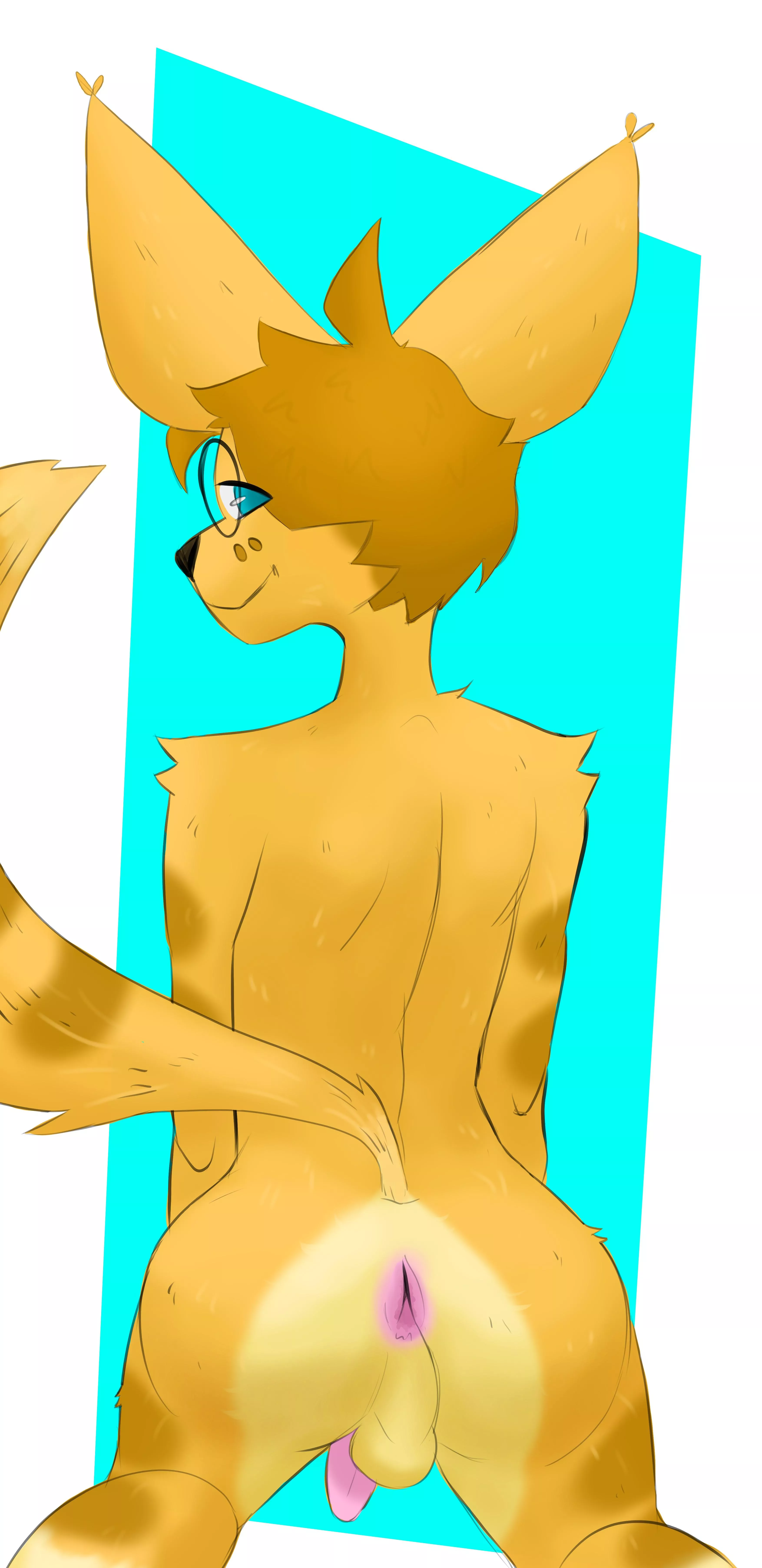 my OC showing some cake (art by me)